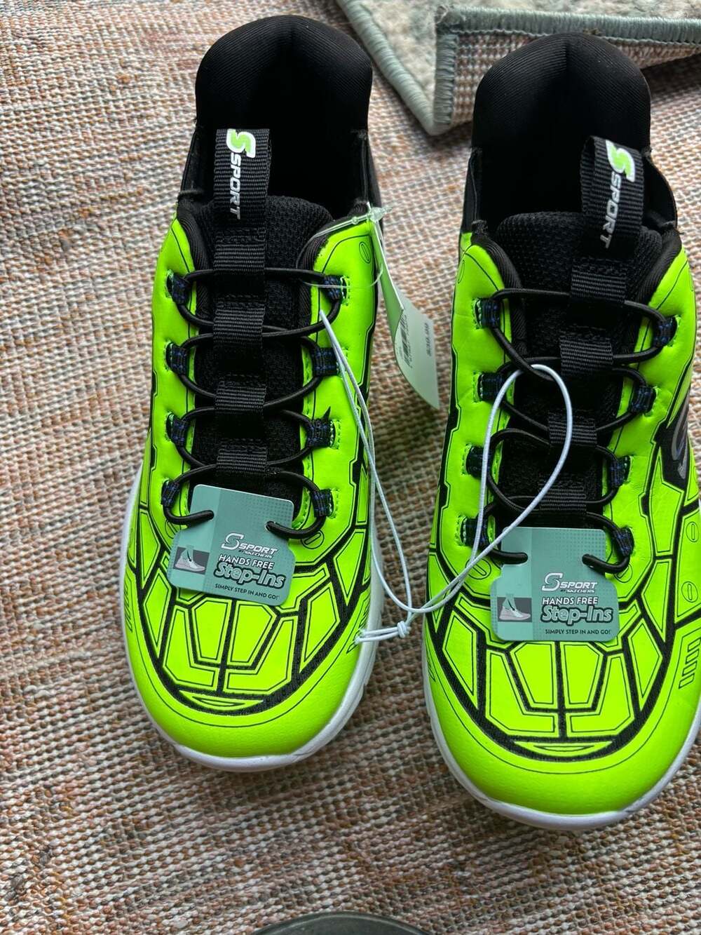 S Sport by Skechers Kids Boys Noah Hands-Free Step-Ins Sneakers Green Size 3